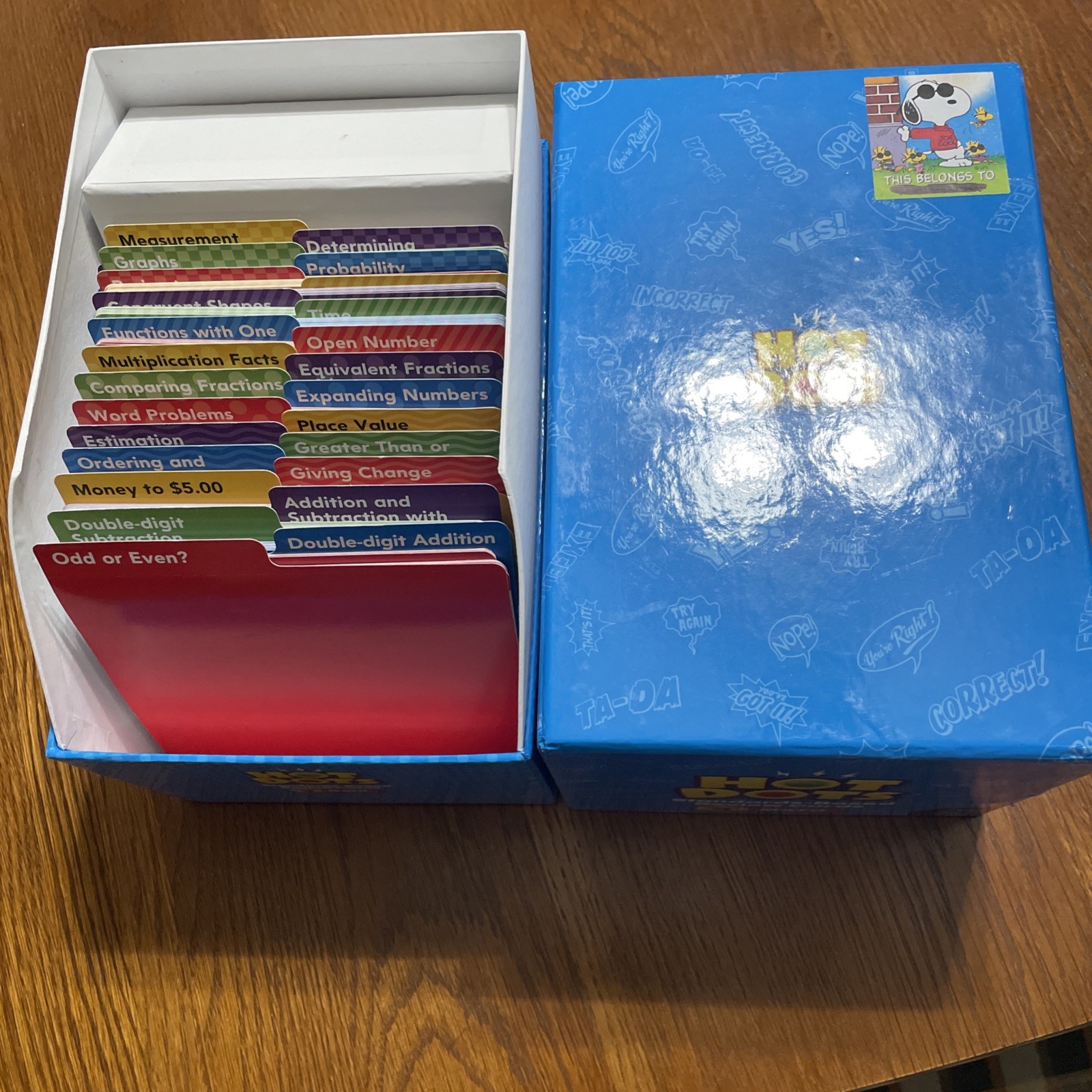 Hot Dots Standards Based Review Cards 3rd Grade Math Box Set