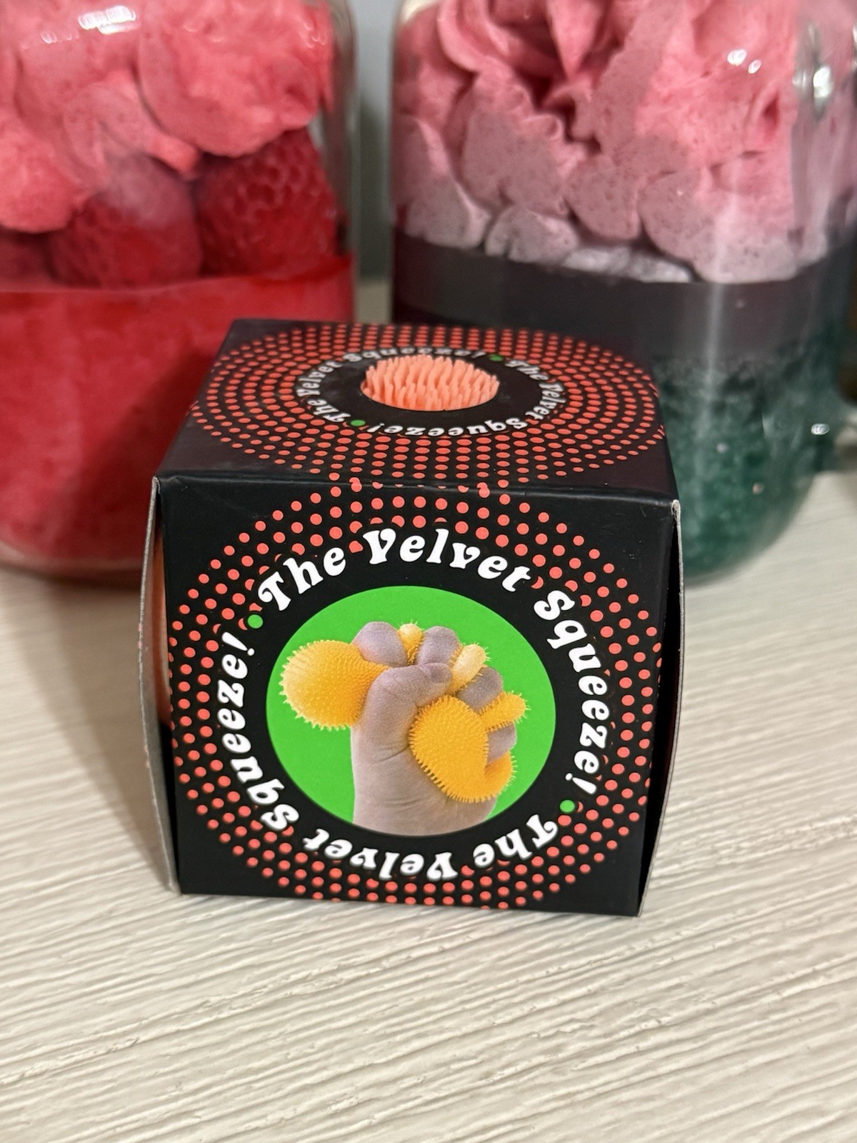 NEW Orange Needoh FUZZ BALL Nee Doh Squishy Fuzzball AUTHENTIC US Squeeze Squish