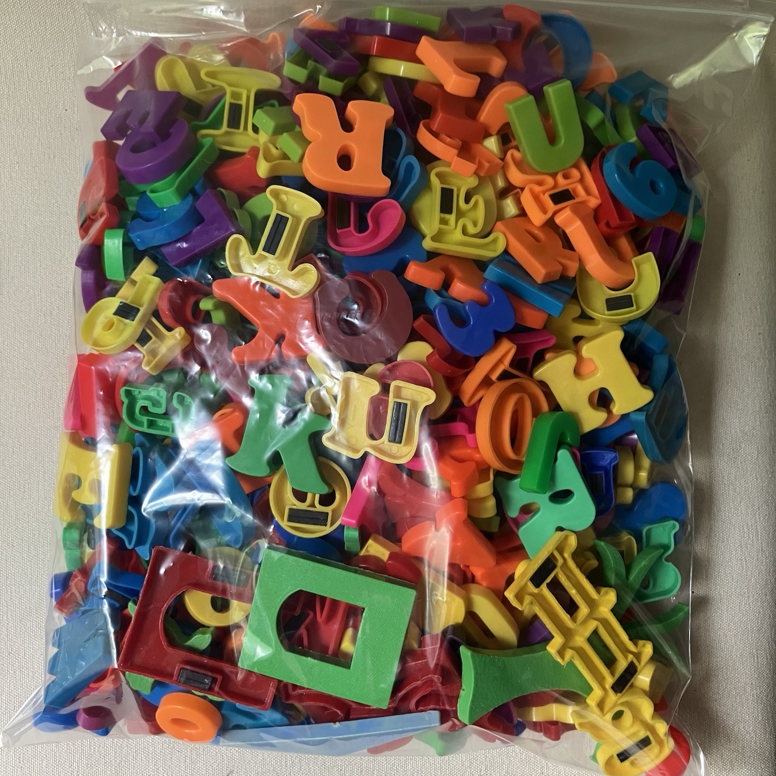 Magnetic Alphabet Letters, Shapes, Numbers Vintage & Modern – Mixed Lot Of 470