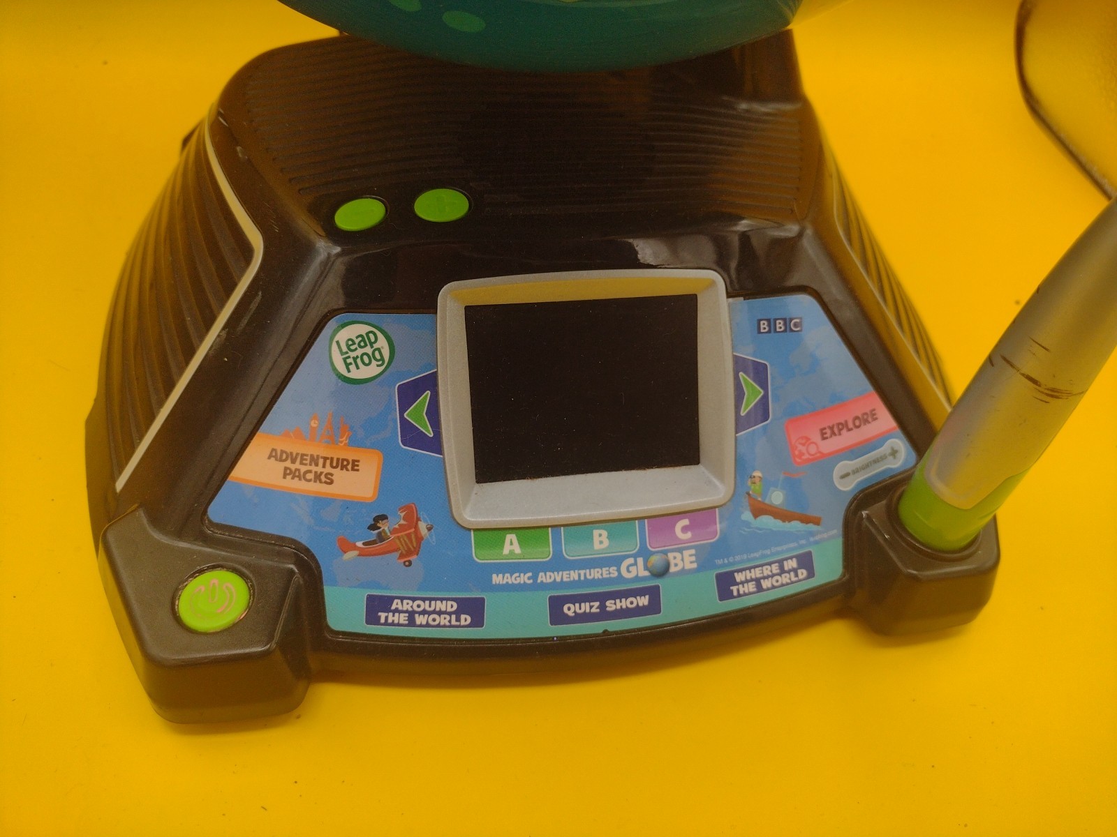 LeapFrog Magic Adventures Globe BBC Educational Interactive Toy & Stylus TESTED