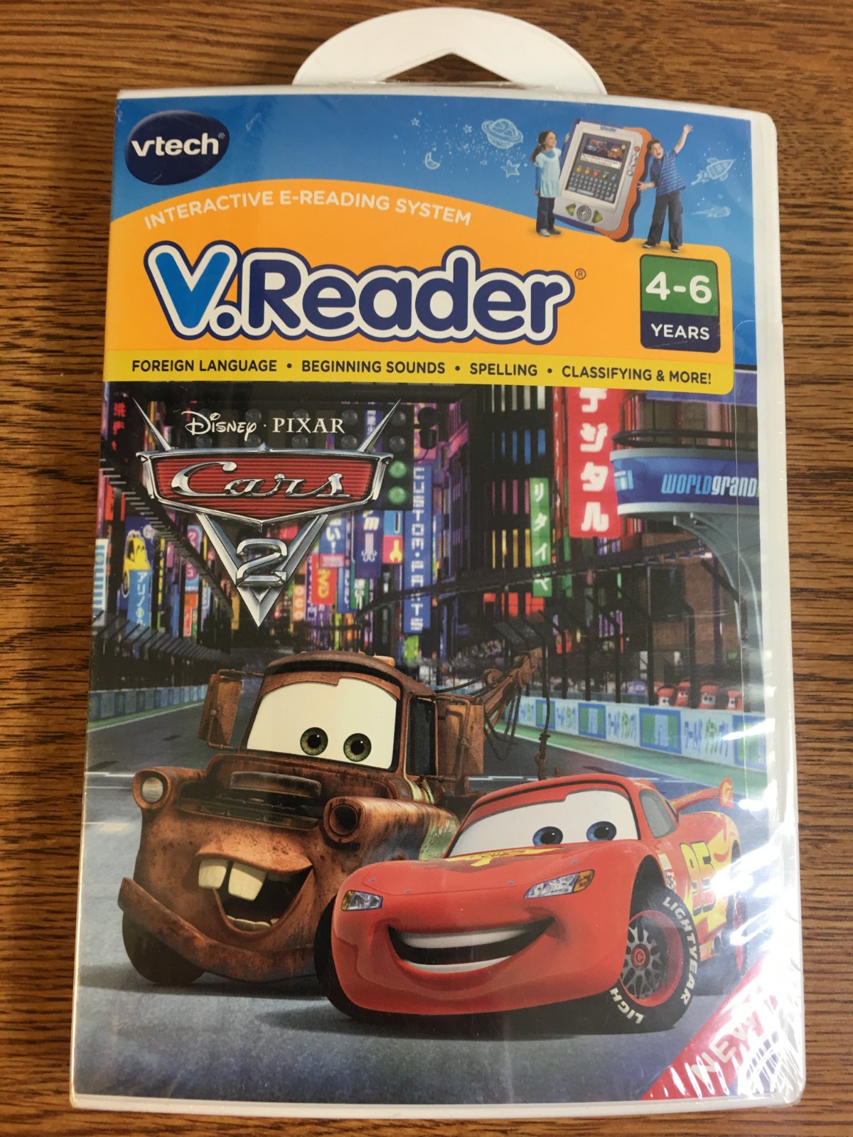 Vtech V.Reader Cars 2 Interactive E-Reading System Ages: 4-6 Years New Sealed