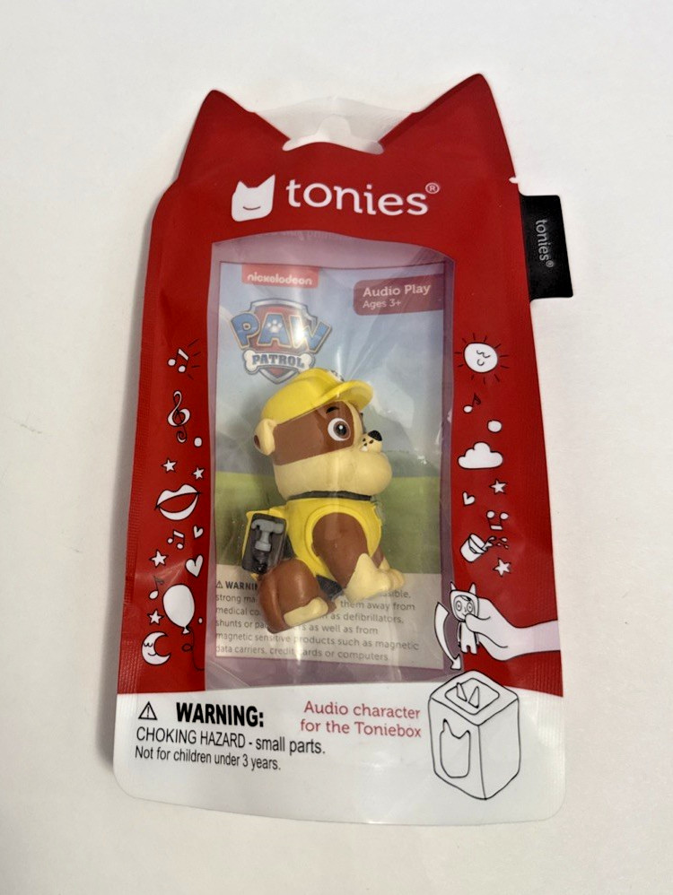 Tonies PAW Patrol Rubble Audio Play Figurine -sealed