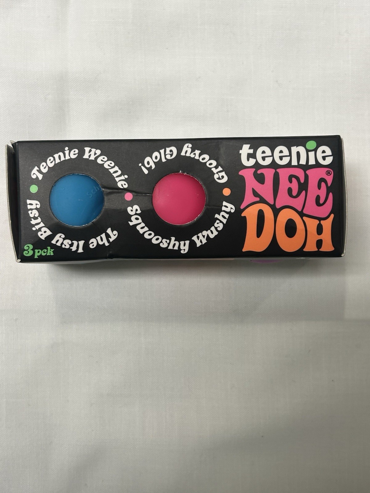 Nee Doh Teenie Groovy Glob Authentic Squeeze Toys 3 Pack Randomly Assorted