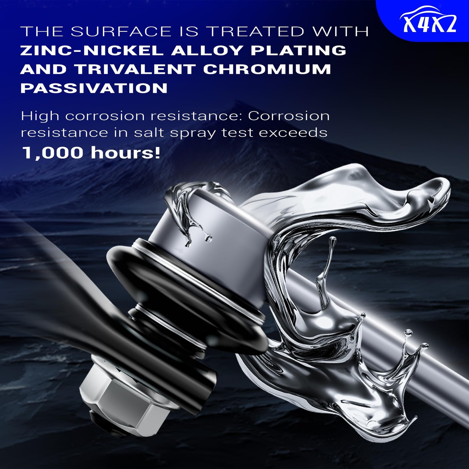 K80258 Zinc-Nickel Alloy Front Stabilizer Sway Bar End Link for Jeep Compass Pat
