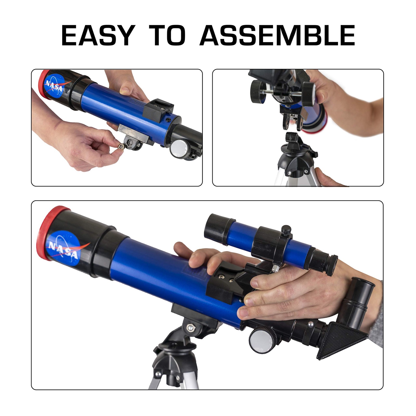 Blue Marble Nasa Lunar Telescope For Kids 90X Magnification Includes Two