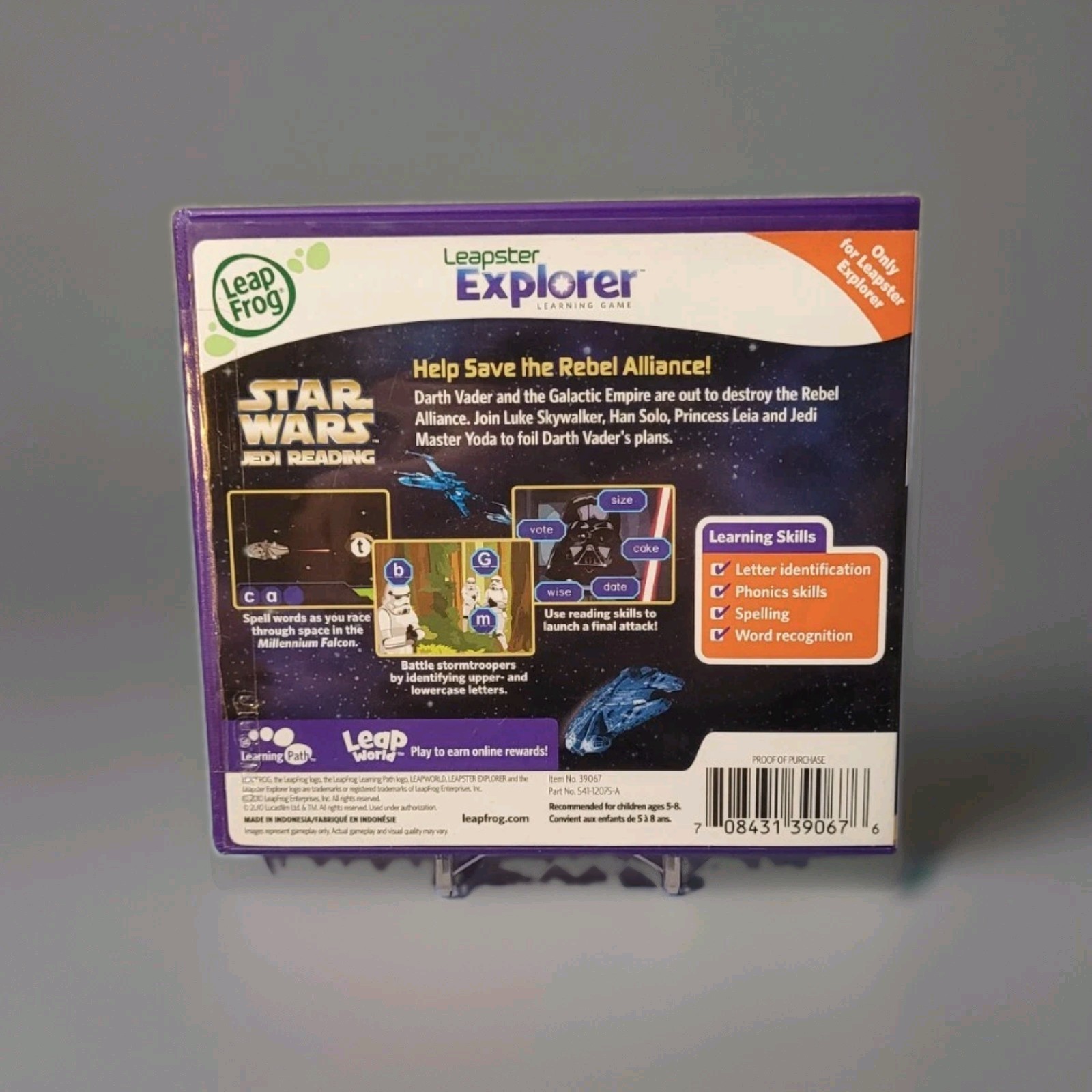 LeapFrog Leapster Explorer Learning Game Star Wars Jedi Reading K-2nd Grade 5-8