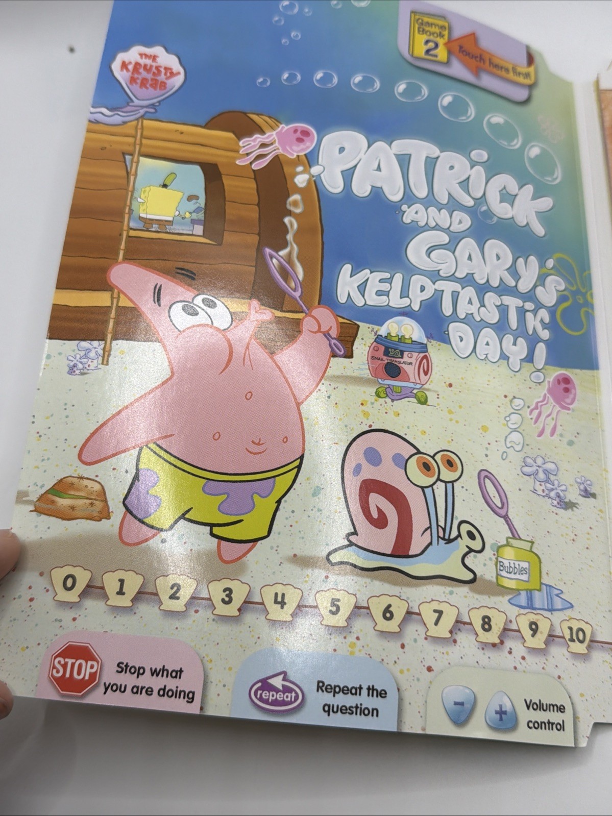 LeapPad Plus Writing Patrick and Gary’s Kelptastic Day Game Book 1&2 +Cartridge