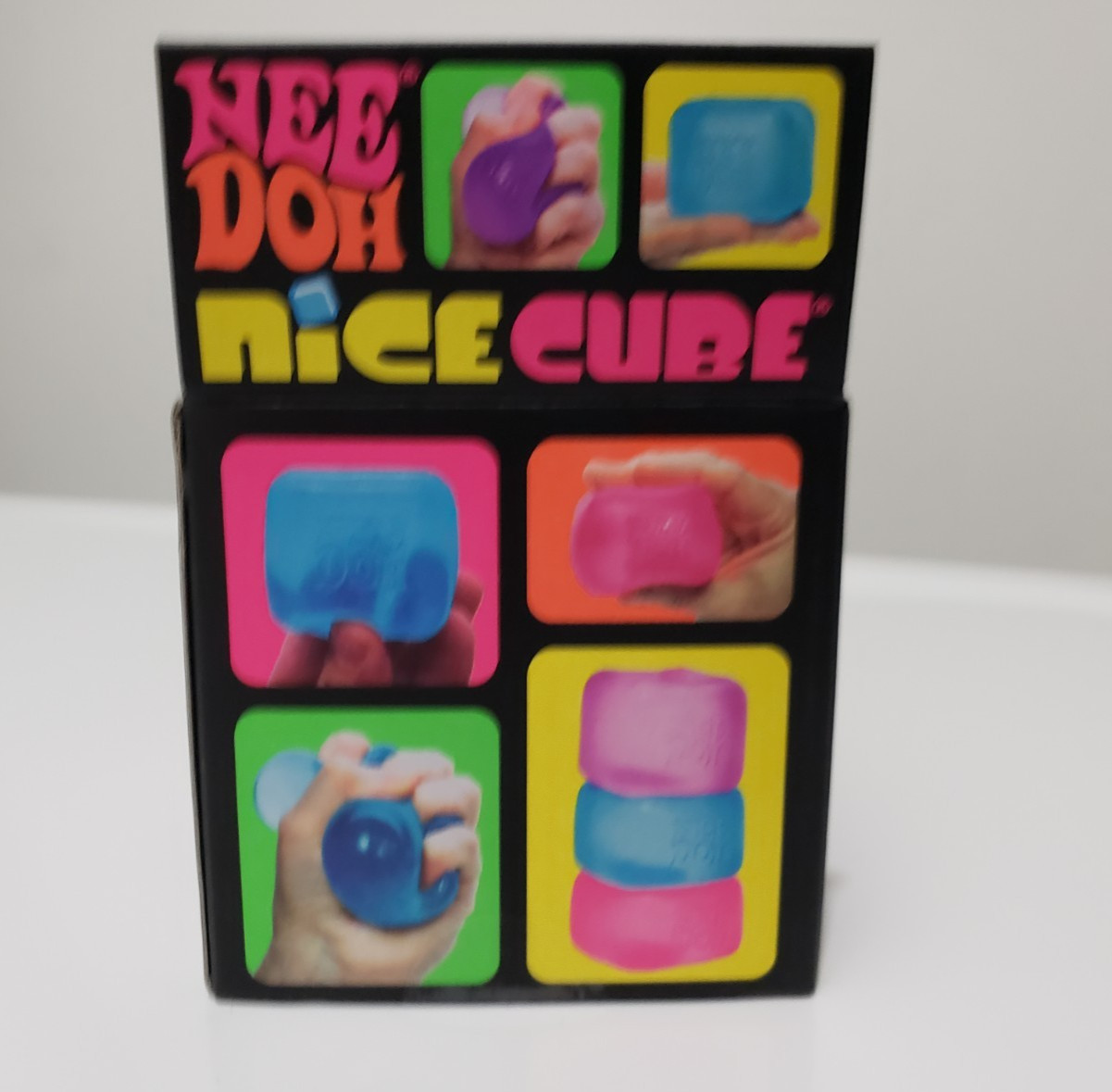 Nee Doh PINK Nice Cube Super Solid Squish – Authentic – NIP