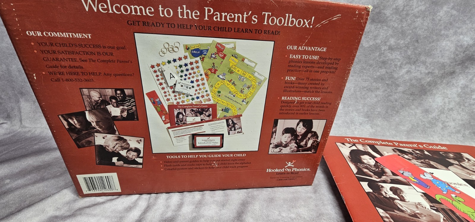 Hooked on Phonics Learn to Read Parent’s Toolbox 1998 Edition Box Set Incomplete