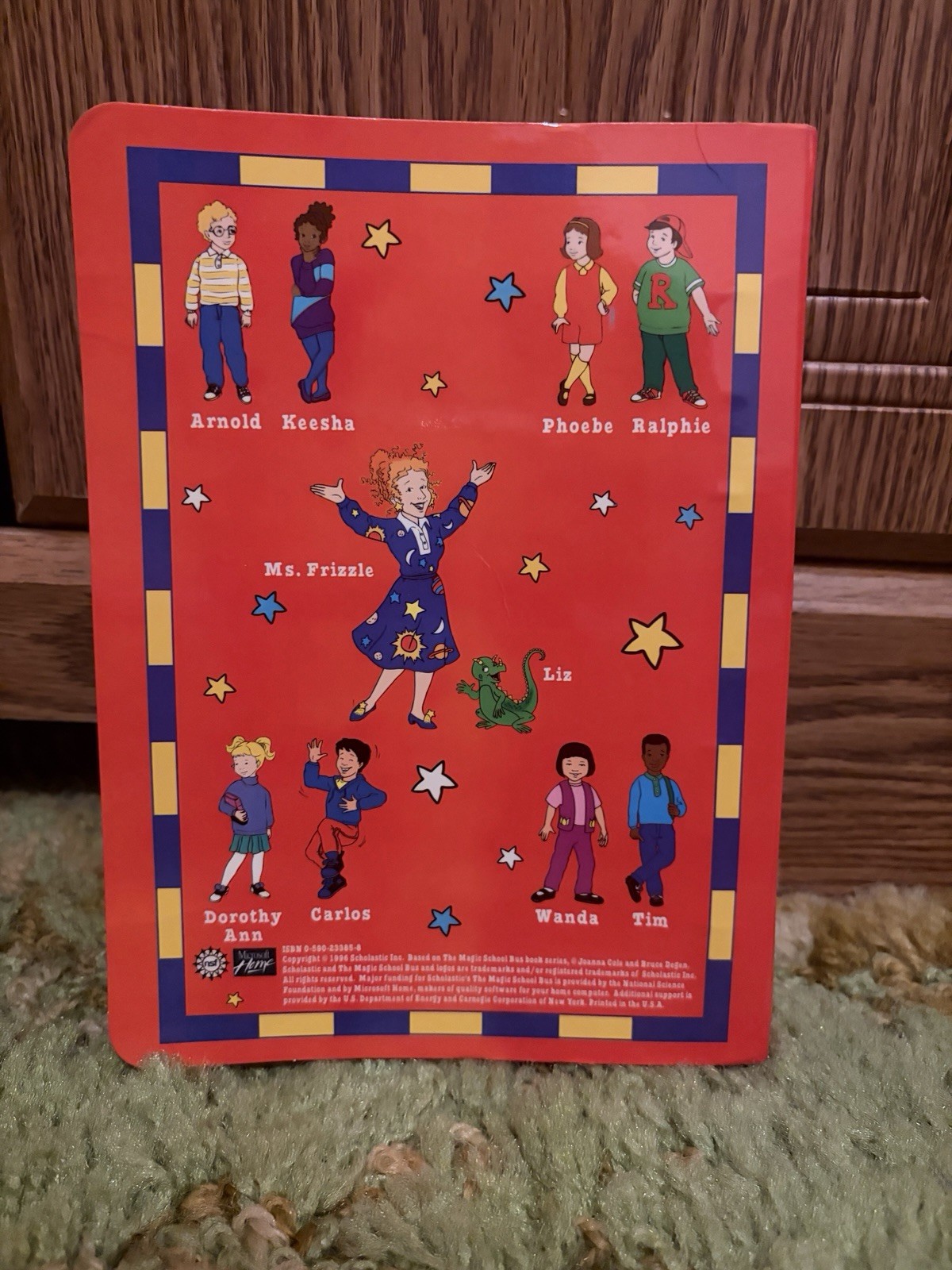 Scholastic 1995 the Magic School Bus Notebook Binder with Floating & Sinking Tab
