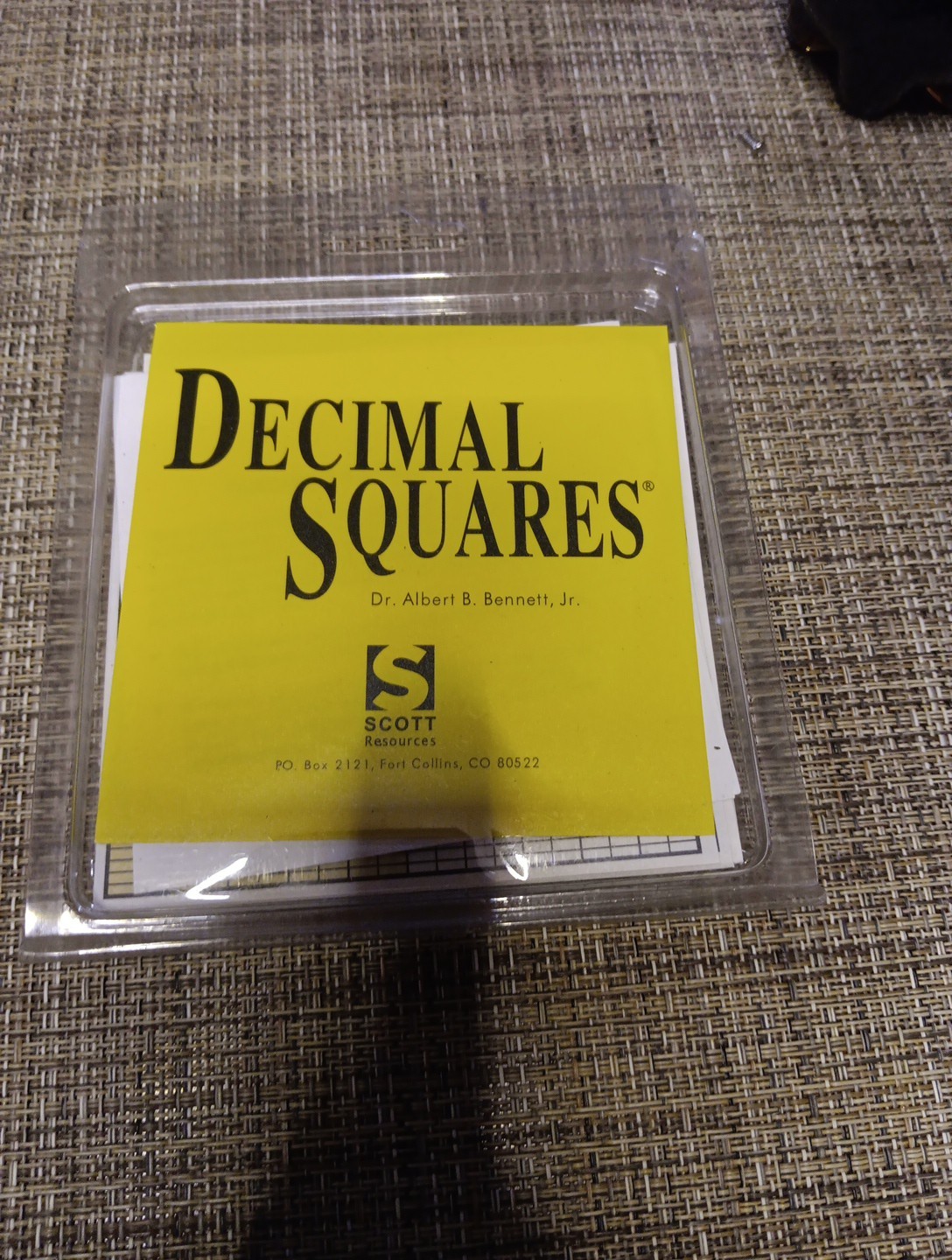 DECIMAL SQUARES by Scott Resources Mathematics Ages 8-11 Educational NEW Opened