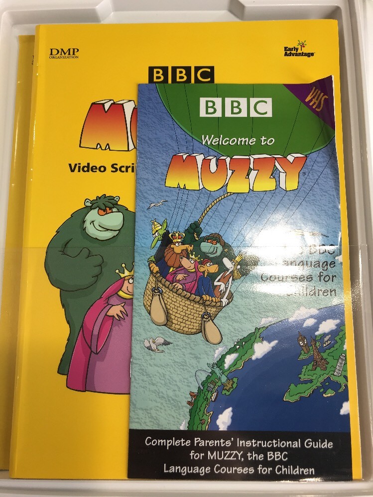 BBC Muzzy Spanish Video Language Course 5 VHS 1 CD 2 Cassettes Vocabulary Books