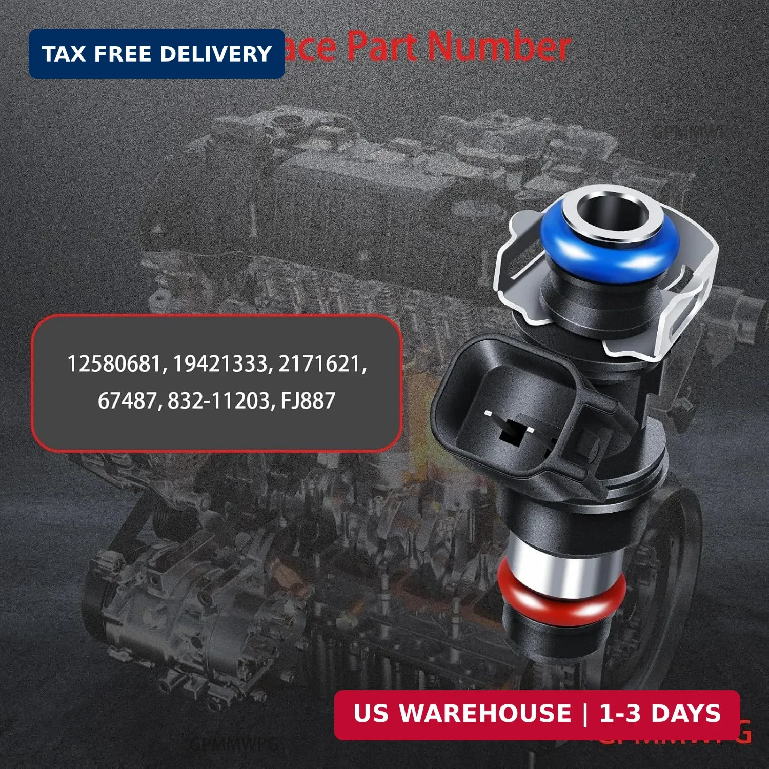 Fuel Injectors Set of 8 Compatible with Yukon for Envoy for Sierra for Savana fo