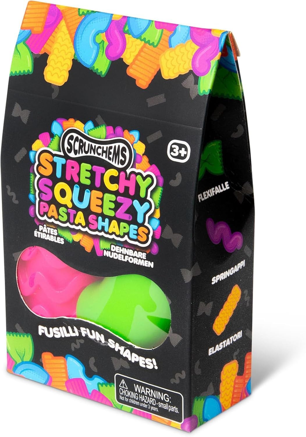 Scrunchems Stretchy Squeezy Pasta Shapes Sensory Stress Toy [1 RANDOM Color]