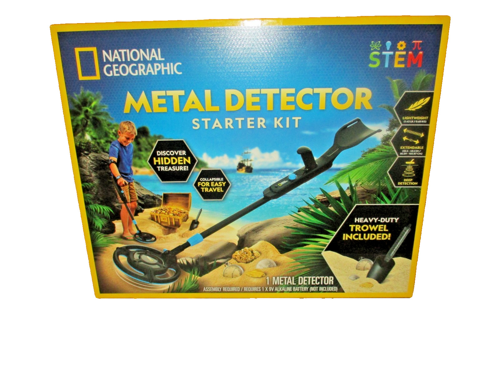National Geographic Starter Metal Detector Kit Kids Kids Metal Detector W/ 7.4″
