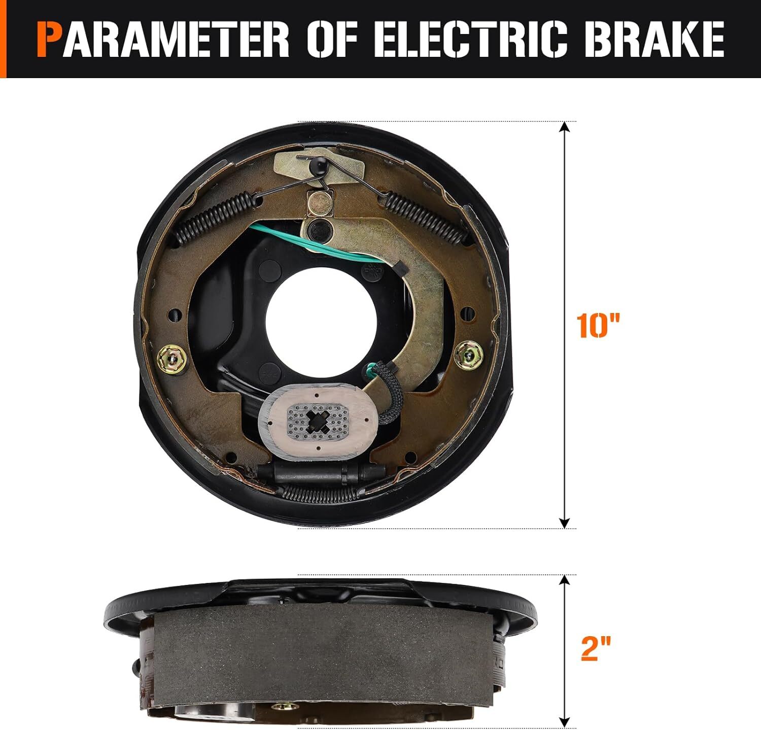 5 on 5 Bolt Circle Drum Kits w/ 10″ x 2-1/4″ Left and Right Electric Brake for