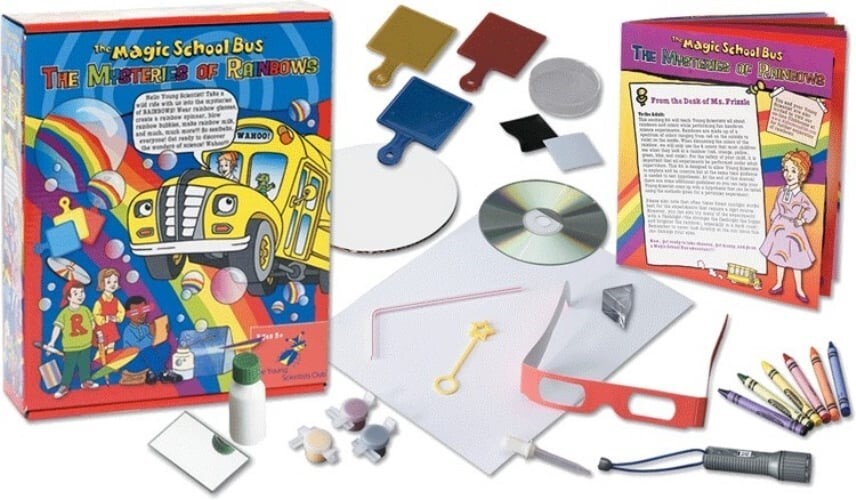 Scholastic The Mysteries Of Rainbows Science Experiment Kit By Magic School Bus