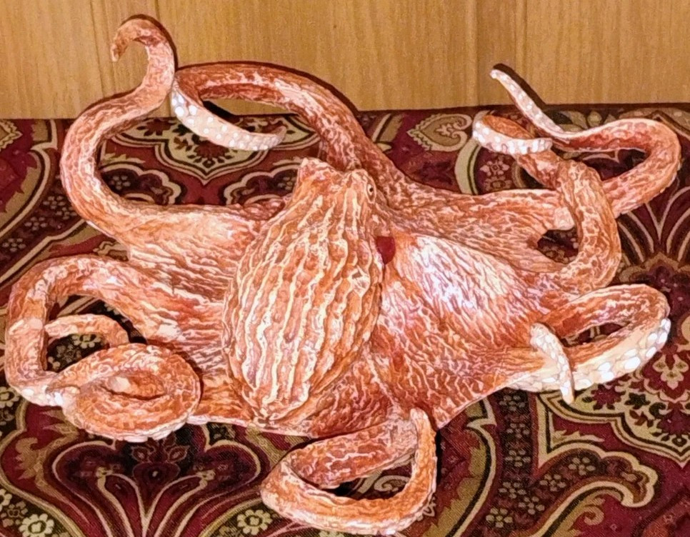 Safari Giant Pacific Octopus Incredible Creatures Sea Marine Figure 2006 7″ (B