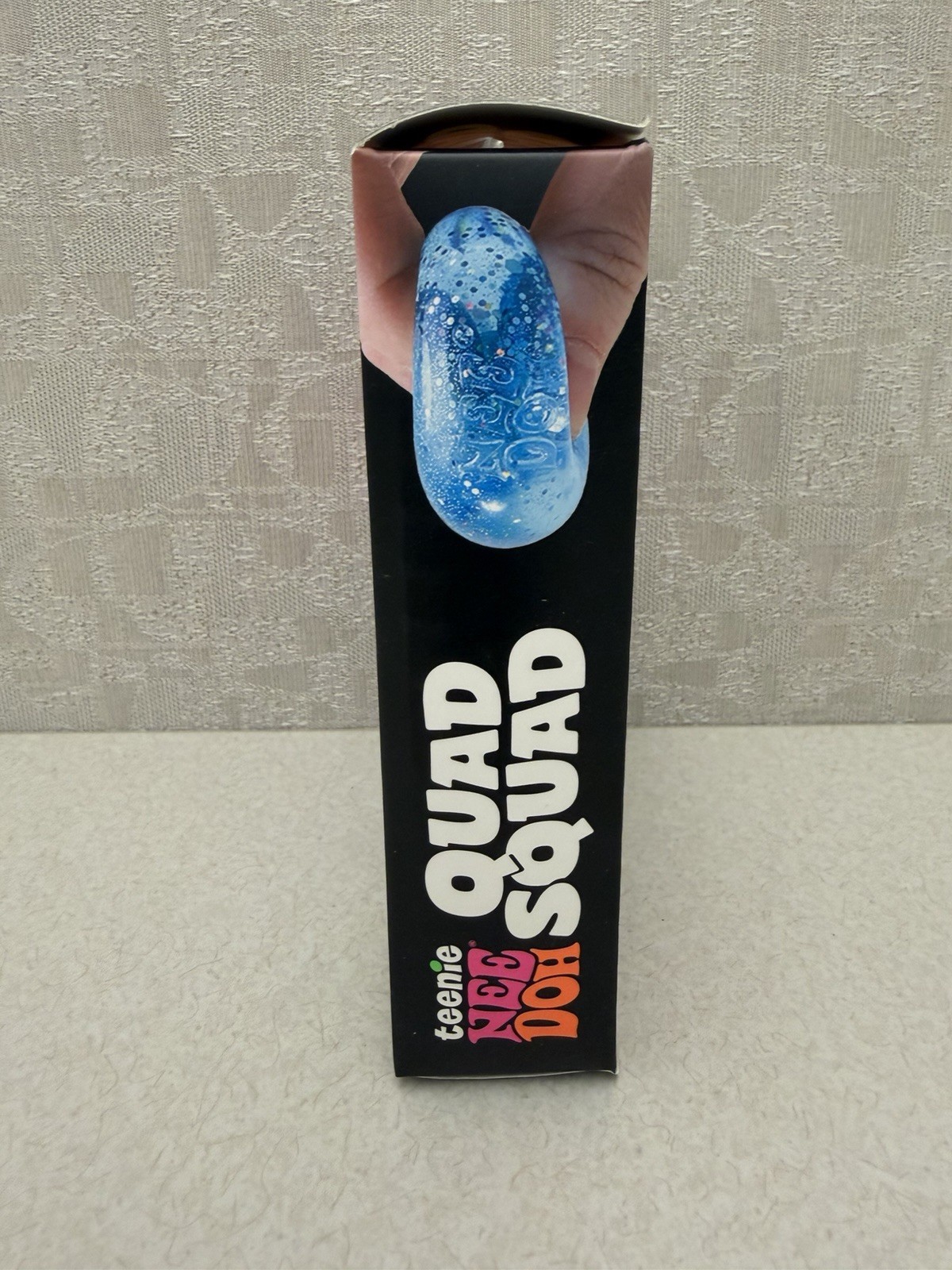 NeeDoh Quad Squad Teenie 4 Pack Mini Crunch Glitter Rainbow- Ships Fast!
