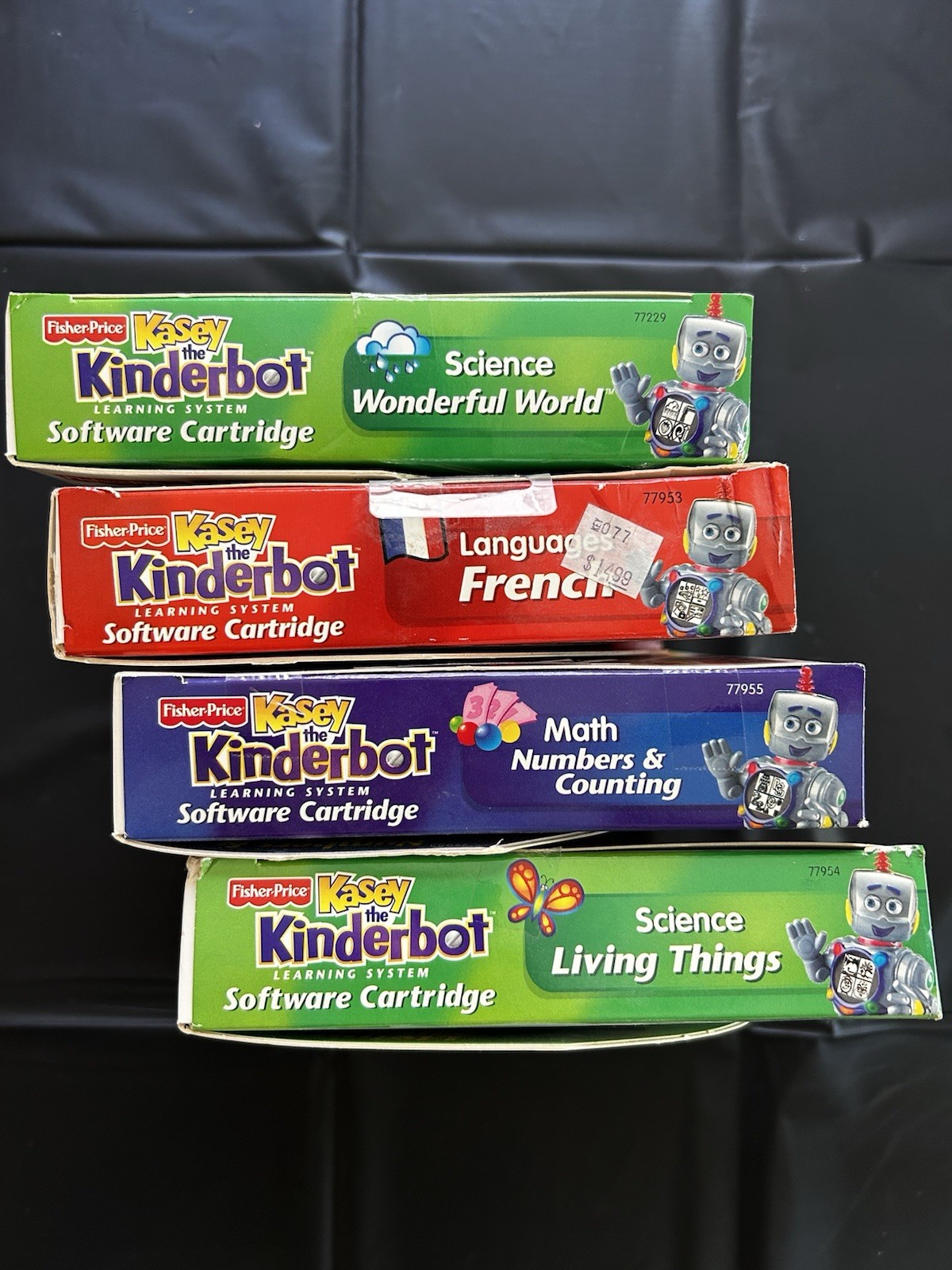 NEW Lot Fisher Price The Kinderbot Kasey Learning Robot Game Cartridges Software