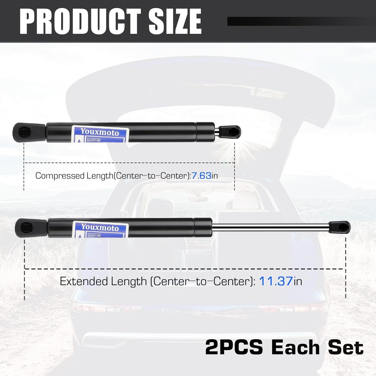 Rear Trunk Struts Lift Support Shocks Fit for Dodge Challenger 2008-2018, Strut