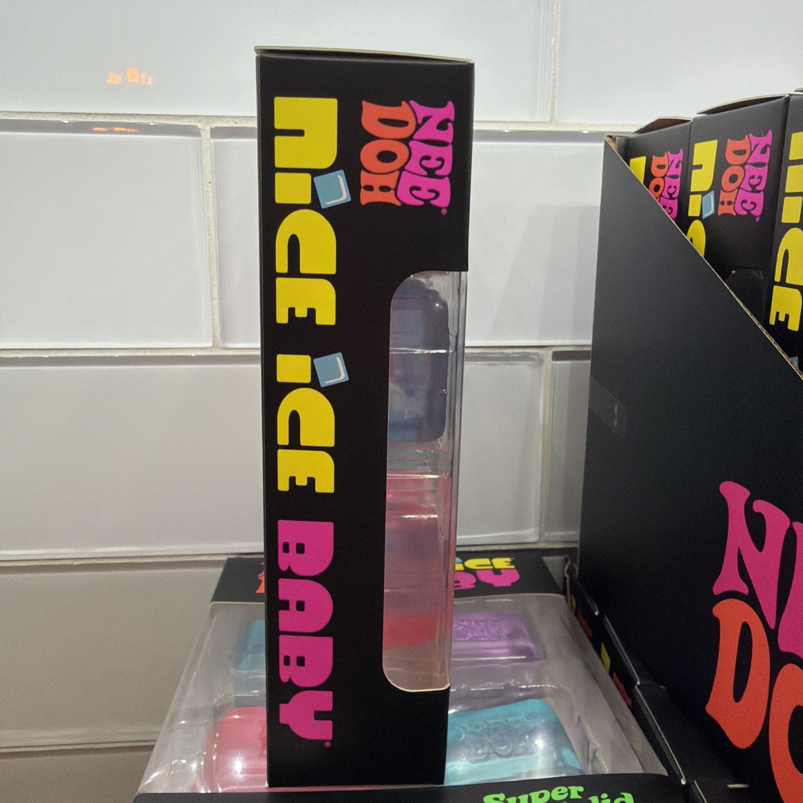 New NeeDoh Nice Ice Baby 4 pack, Set of Four Nee Doh Mini Nice Cube squishy