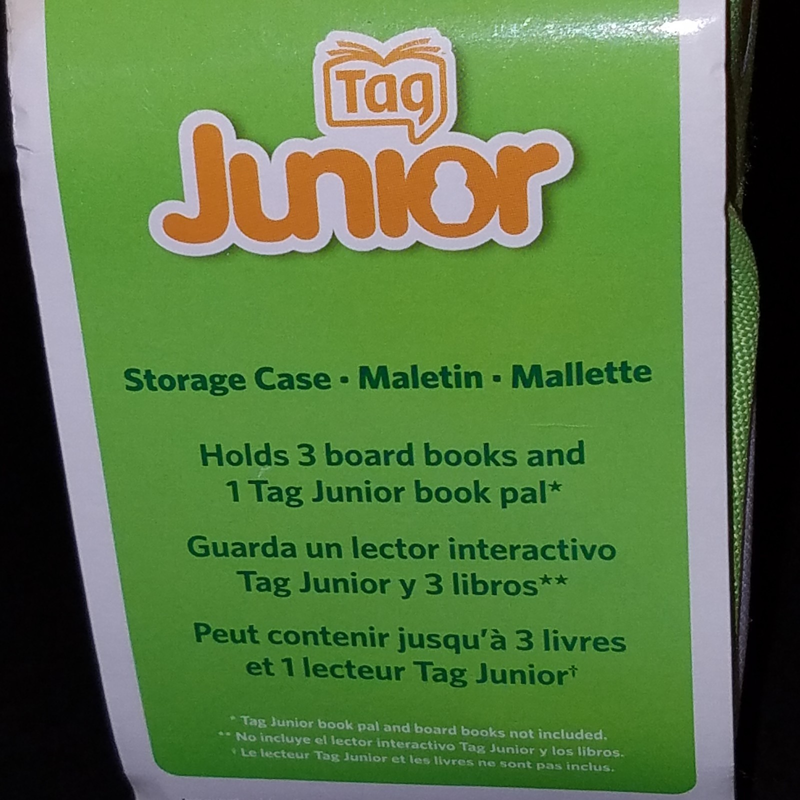 NEW LeapFrog Tag Junior Storage Case Carry Carrying Green Zip Bag Leap Frog Jr