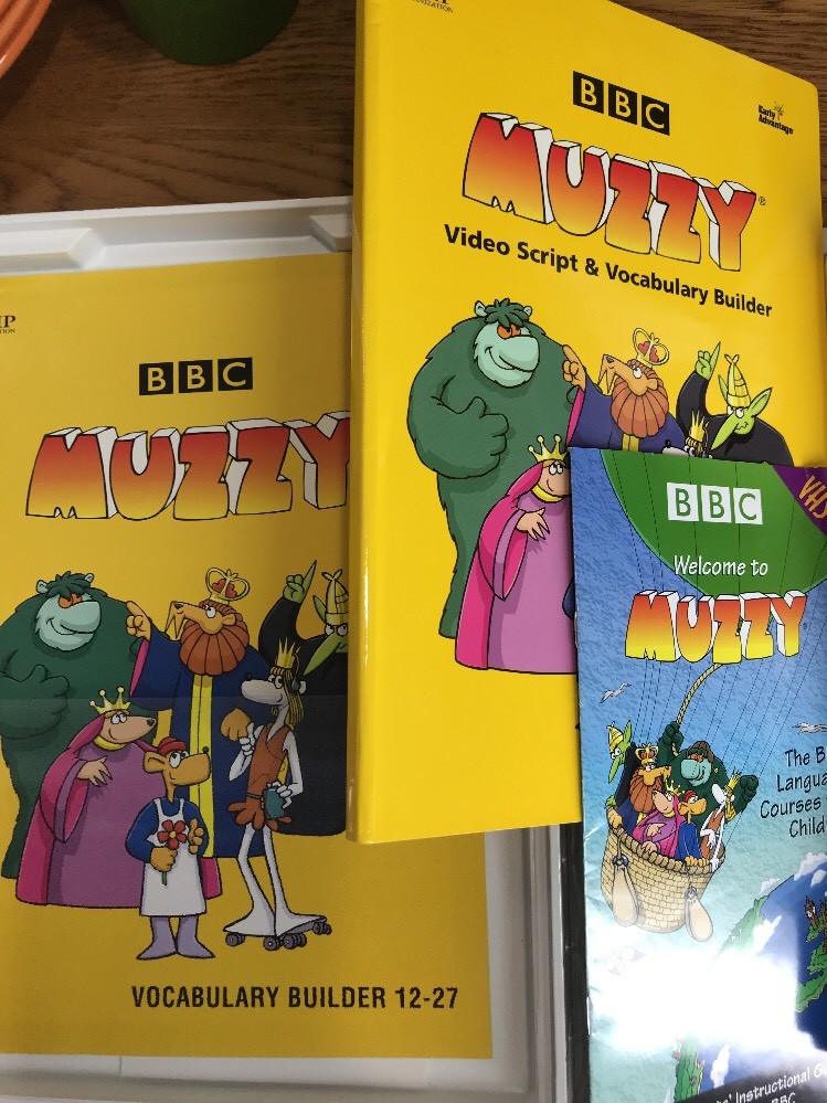 BBC Muzzy Spanish Video Language Course 5 VHS 1 CD 2 Cassettes Vocabulary Books