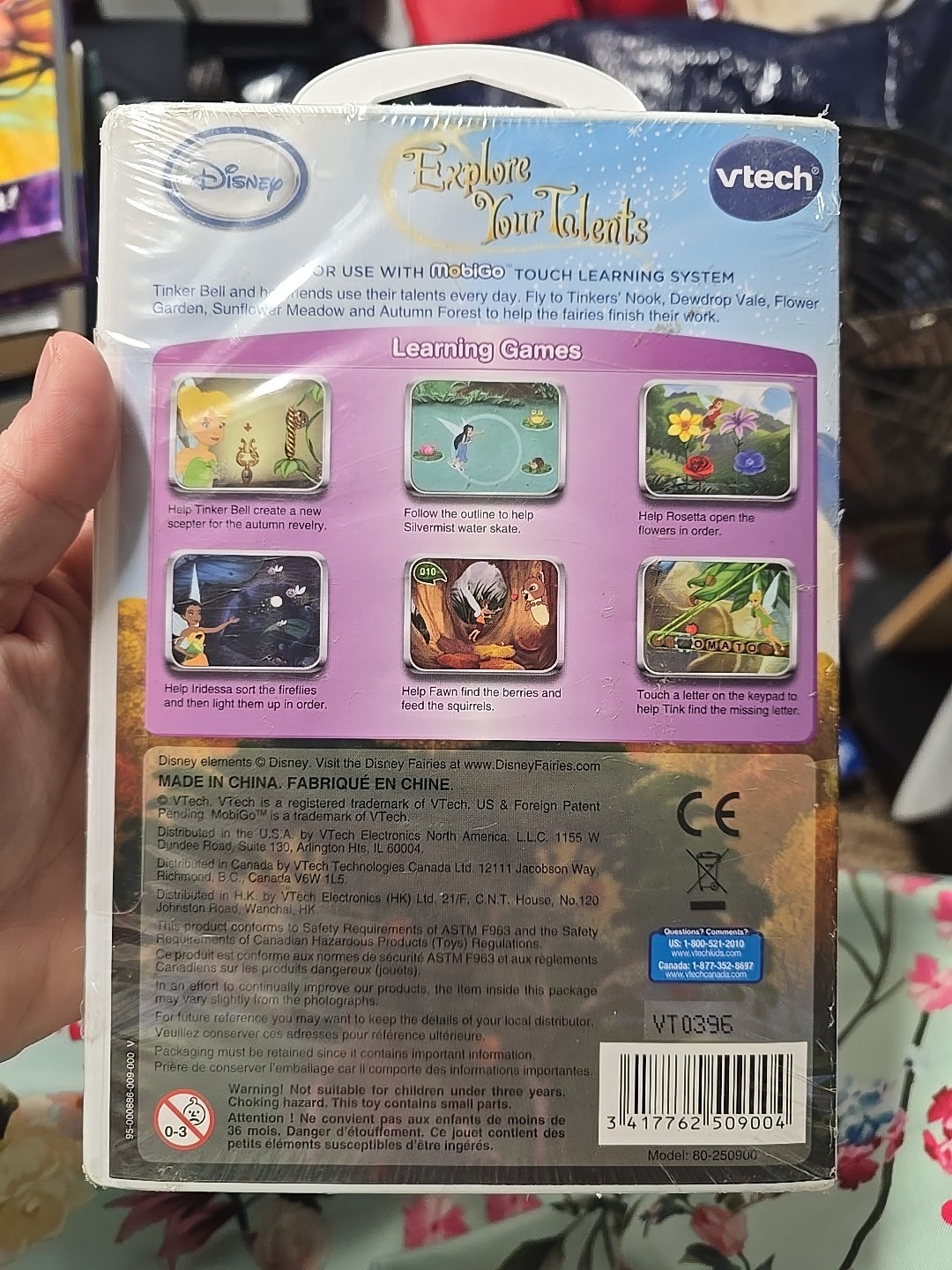 VTech mobiGo ” Explore Your Talents ” Learning Game Disney Fairies 4-6 years NEW