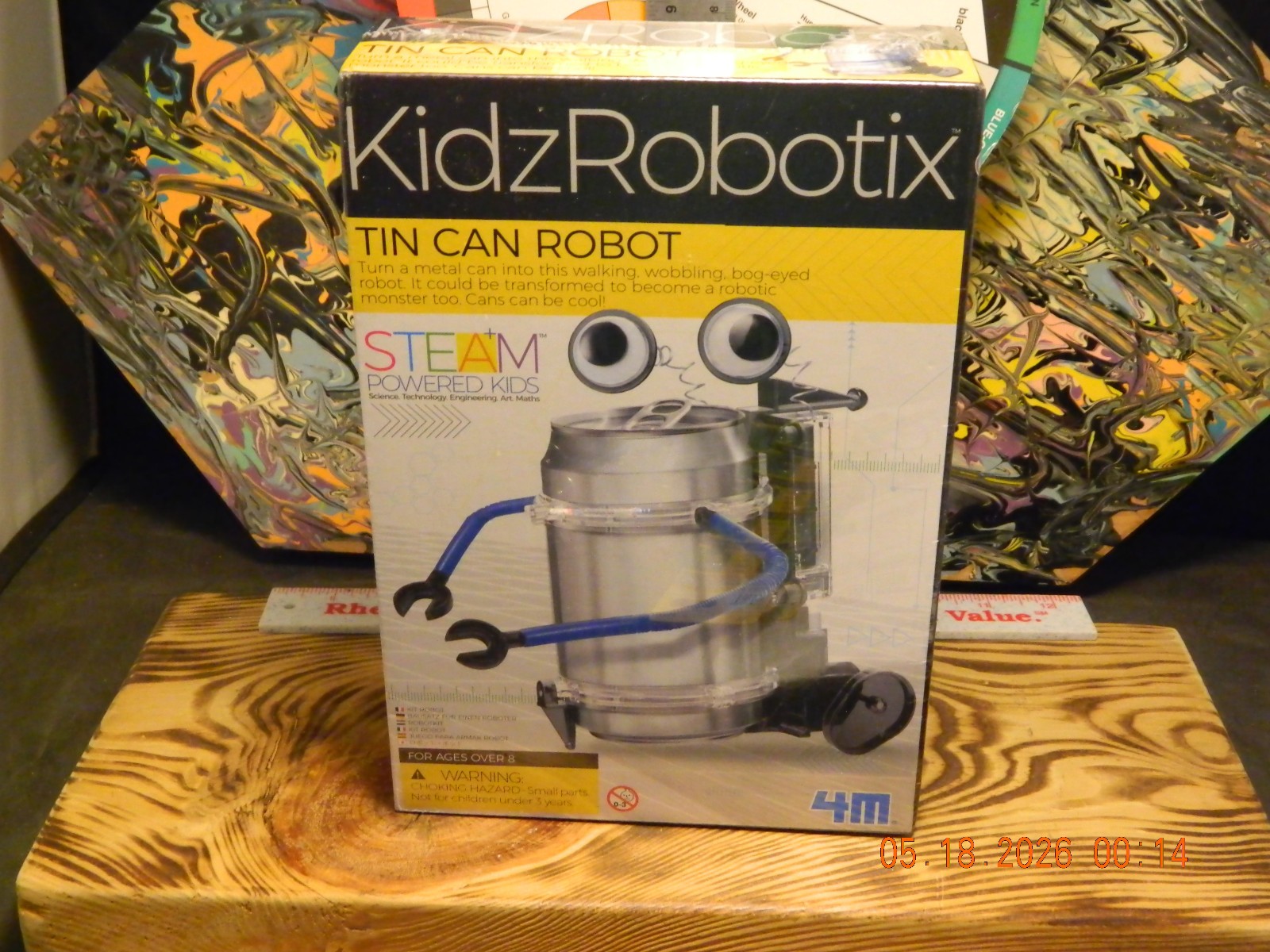 KidzRobotix Tin Can Robot Kit STEAM Powered Educational Toy Ages 8-11 Years 8+