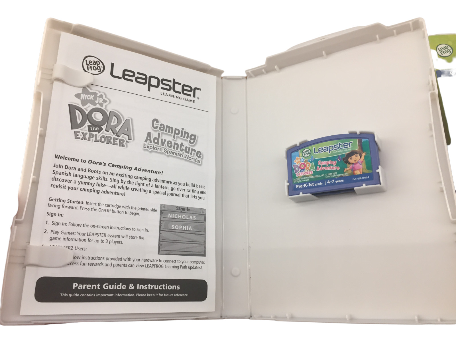 Leapster Game Lot (4) ~ Finding Nemo, Tangled, Dora, Disney