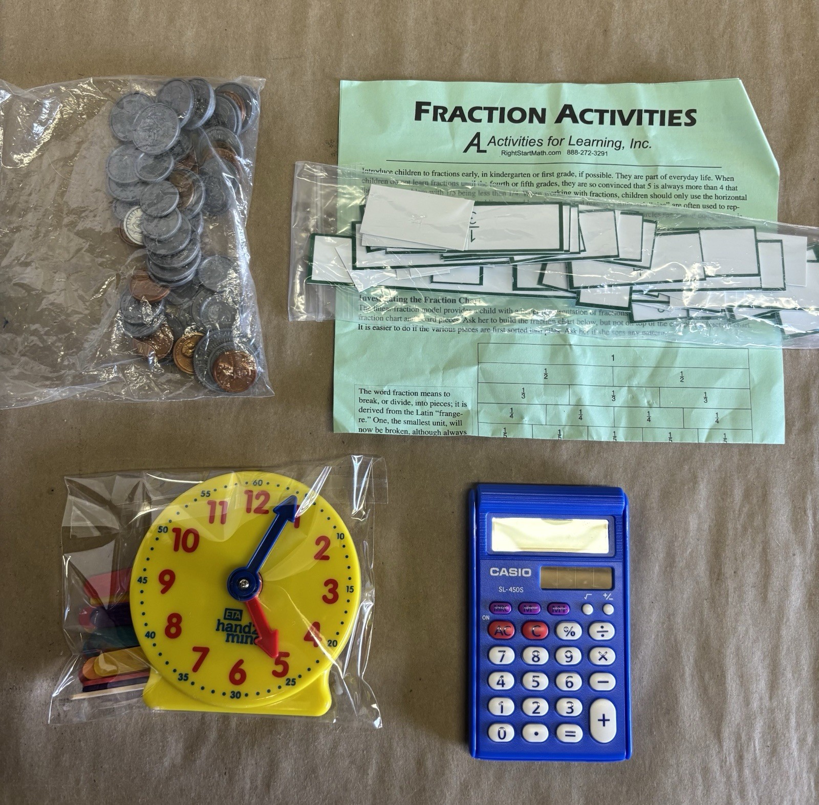 Right Start Mathematics Manipulative Lot, Unused Condition HOMESCHOOL STEM