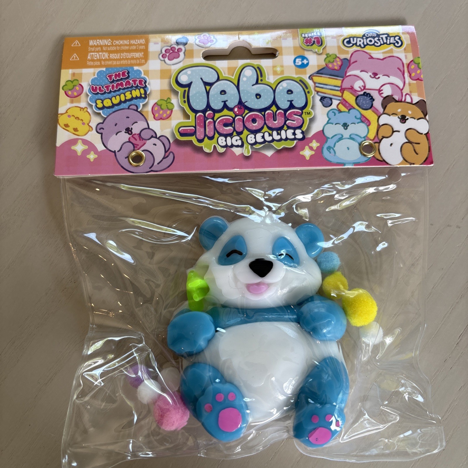 ORB Taba-licious Pets Squishy Squeeze Toy Set of 3- Blue/Purple/aqua