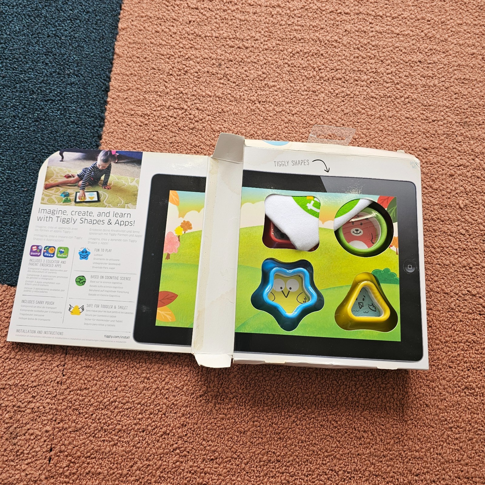 Tiggly Learning Toys For iPads Shvapes 18 Months – 4 Years Open Box Y3b