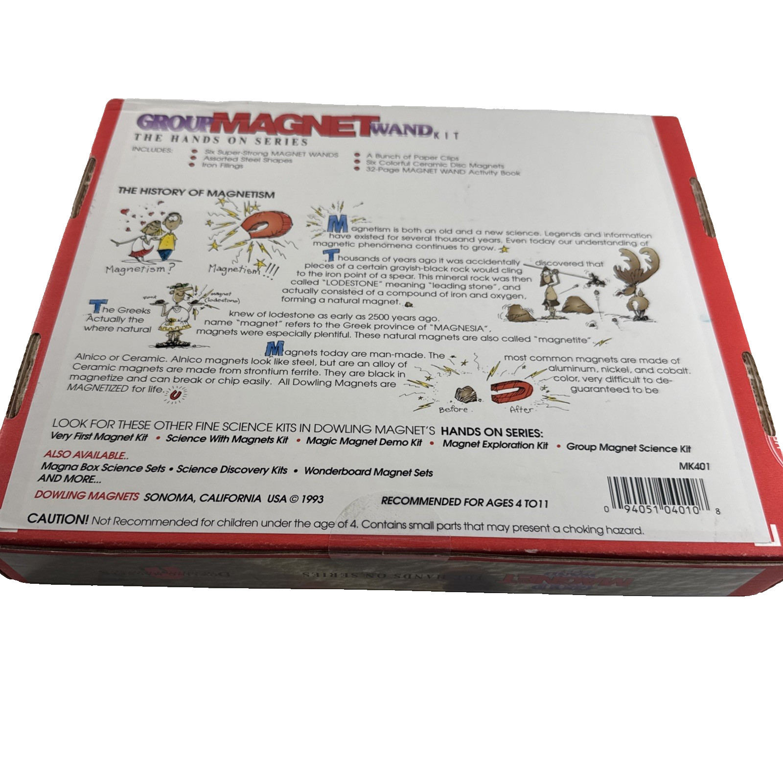 1993 SCIENCE WITH MAGNETS KIT THE HANDS ON SERIES UNUSED
