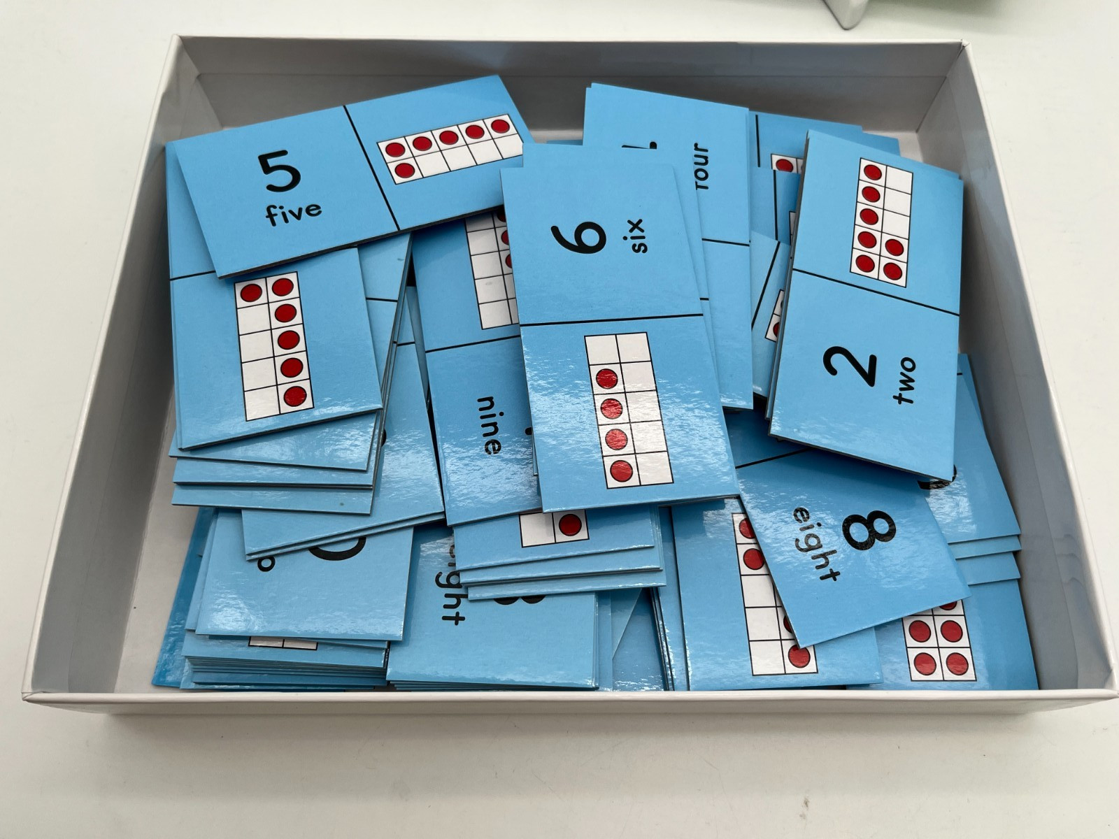 Really Good Stuff Ten-Frame Dominoes Math Game Counting Numbers 0–10 Classroom
