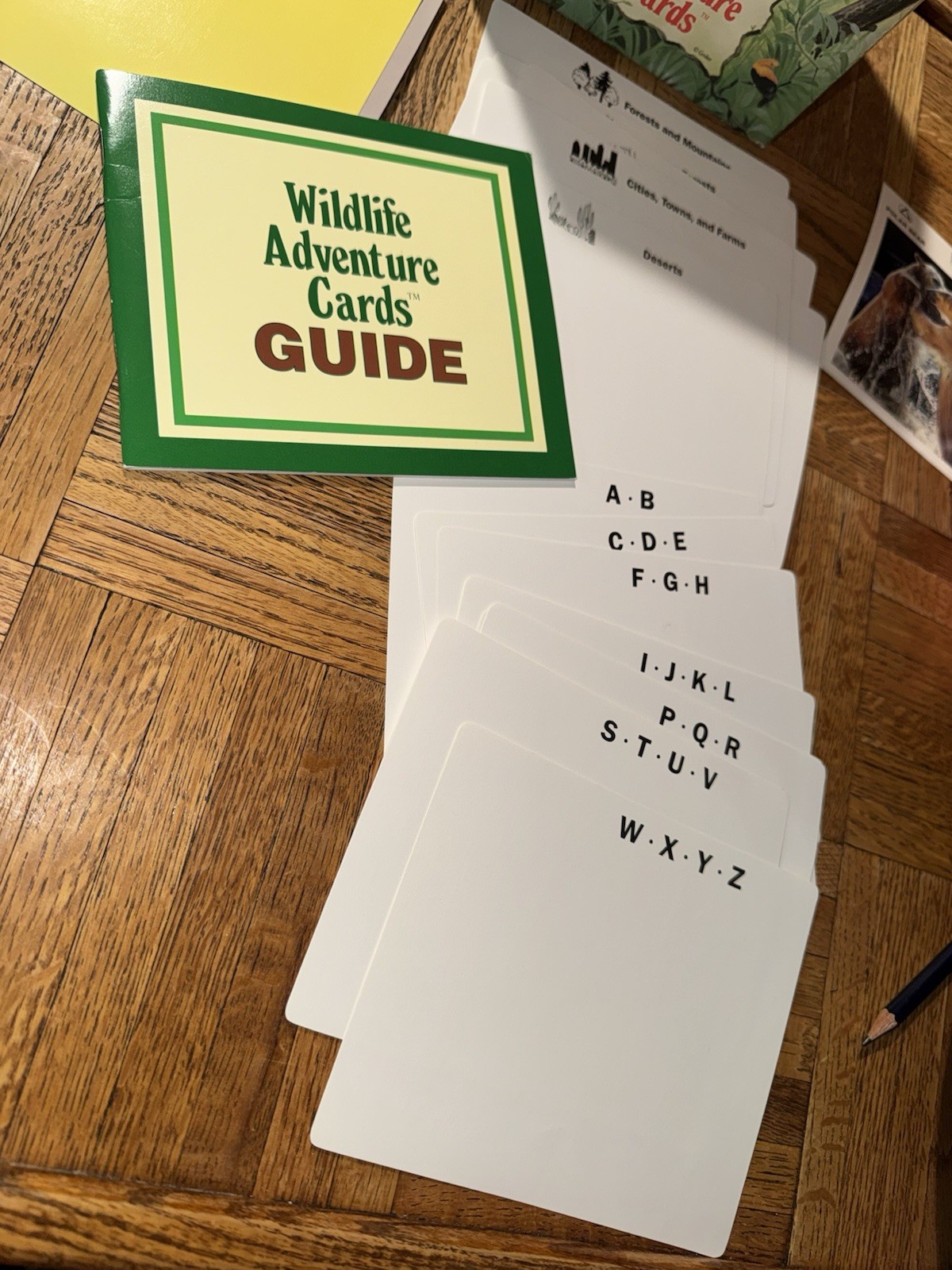 EUC! Wildlife Adventure Cards Educational Cards By Grolier 1991 Homeschooling