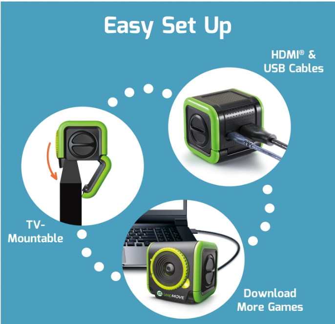 Leap Move Active Learning Video Game System 25 Games Kids Ages 4–7