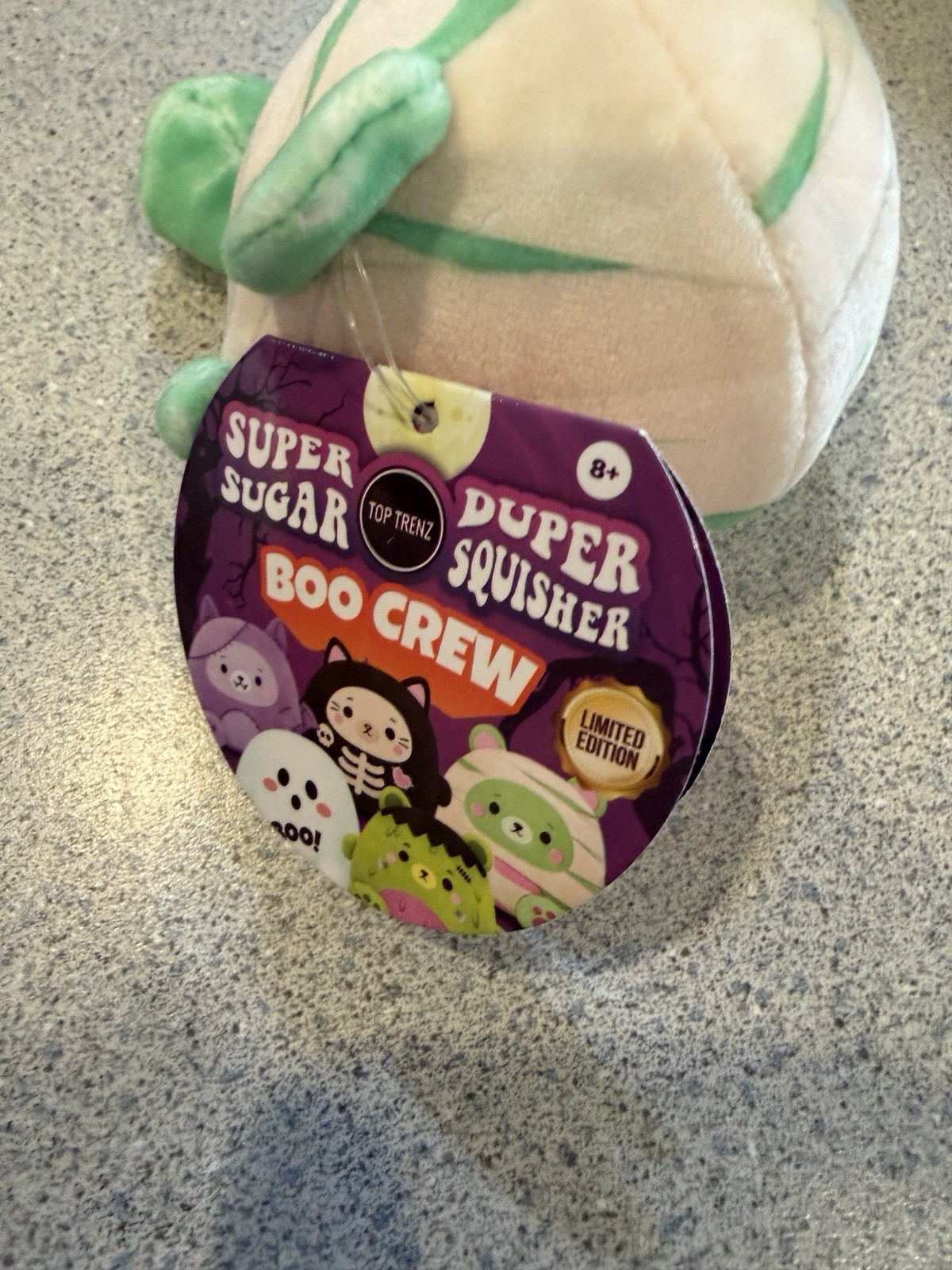 New Squishy Boo Crew Halloween Super Duper Sugar Squishers Goo Mummy Bear Green