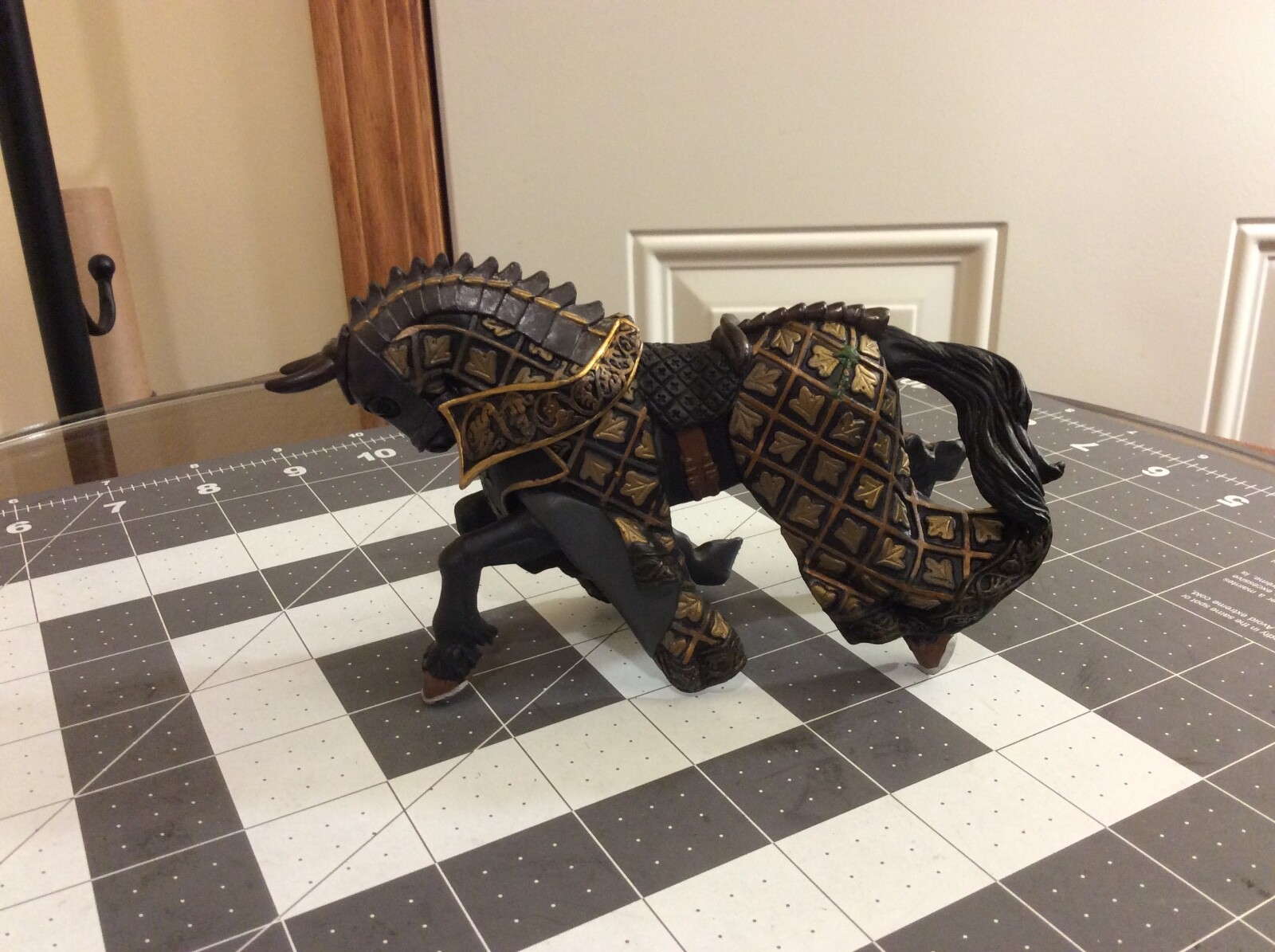 Papo Fantasy Horse Figure – Black and Bronze – 2007
