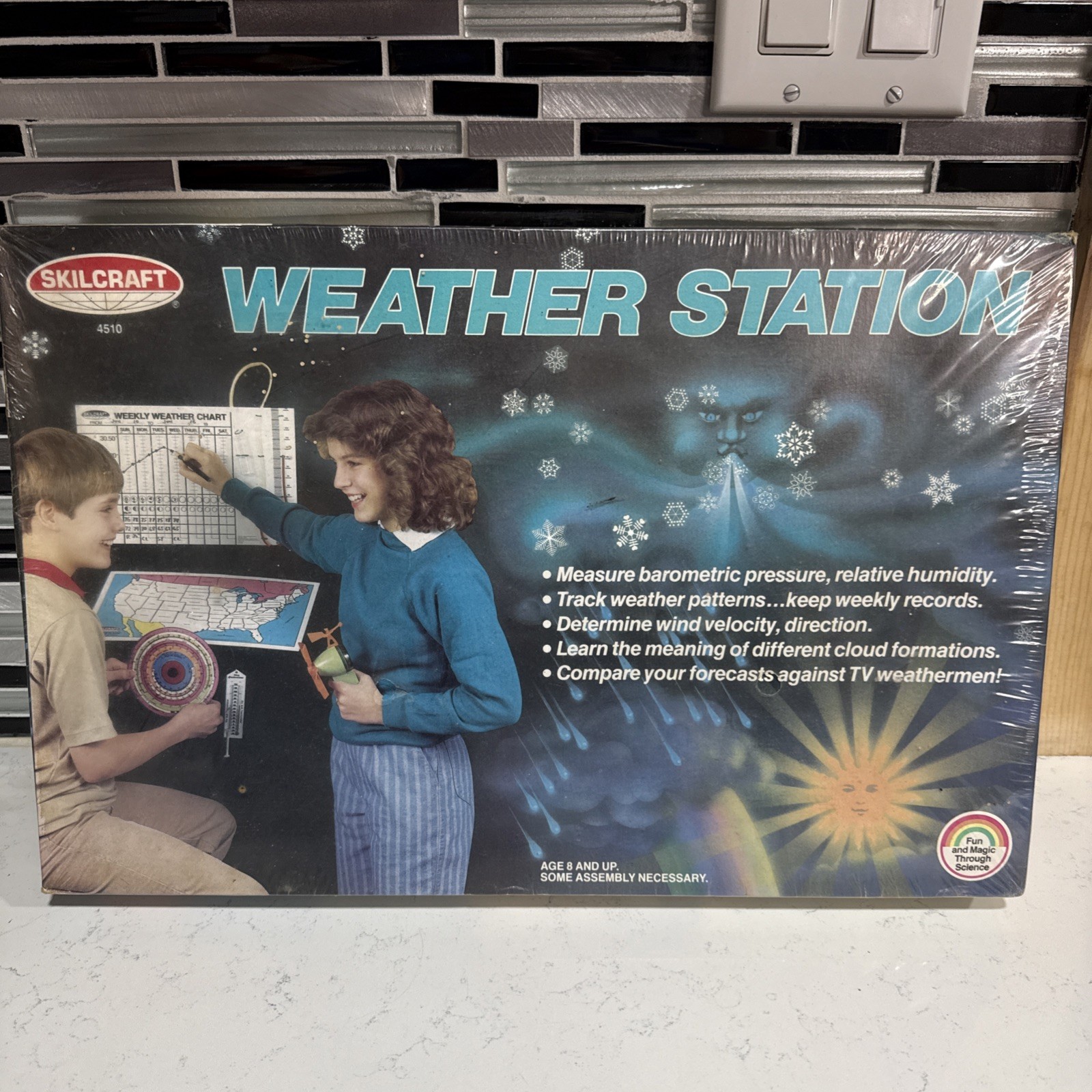 Vintage Skillcraft Weather Station 4510 NOS Sealed Educational Science Kit STEM