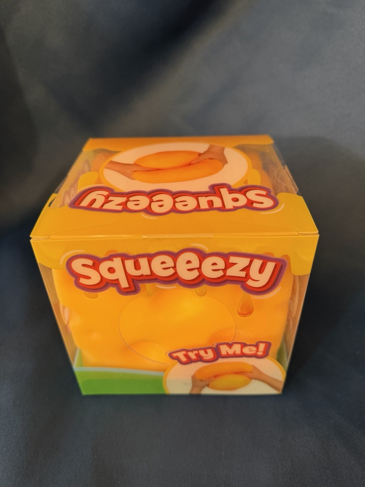 Sunny Days Toymendous! Big Squeeezy Cheese Stretch Squishy Fidget Toy Sealed/New