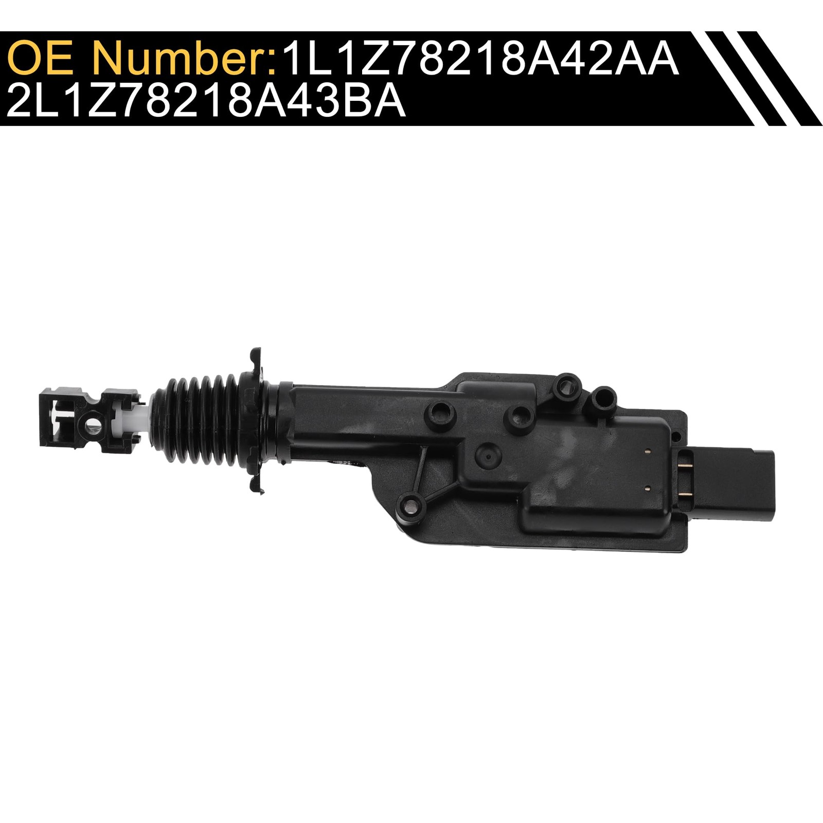 REPAIROCK Power Door Lock Actuator Motor for Ford F-150 22×6.5×3.7cm, Black