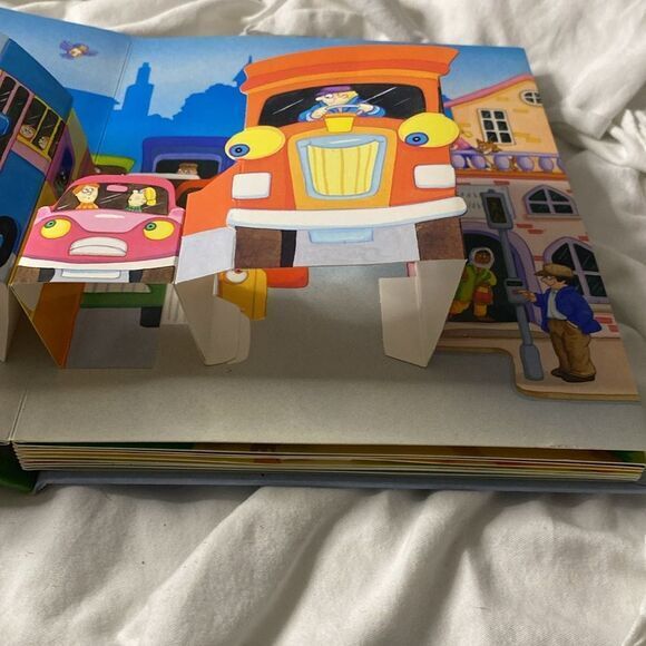Trains Boats and Planes Interactive Pop-Up Children’s Book Educational Transport