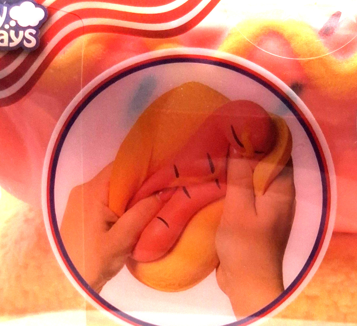 Sunny Days Squish Hot Dog 2-in-1 Squishy Sensory Soft Fun Toy Viral Squeeze