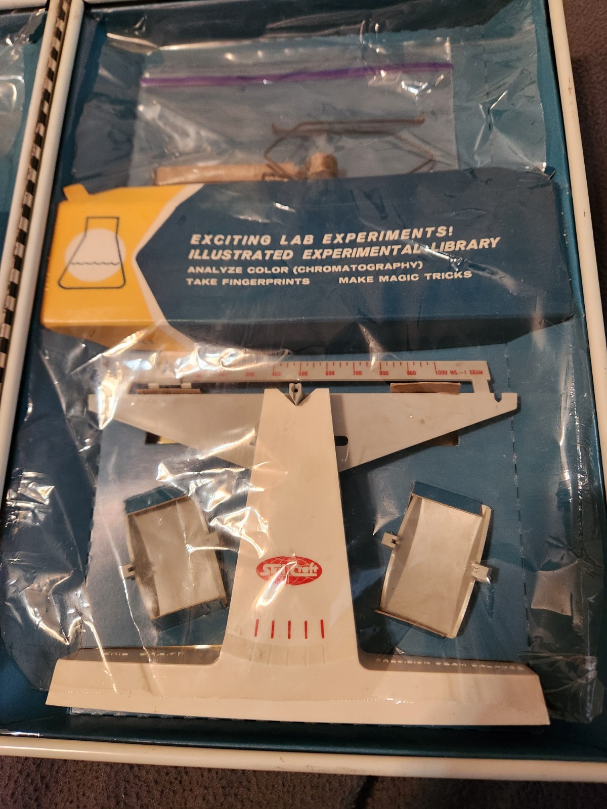 1960s Skil-Craft Chemistry Lab Set Nearly Complete Science Kit w/ Box Pyrex Tube