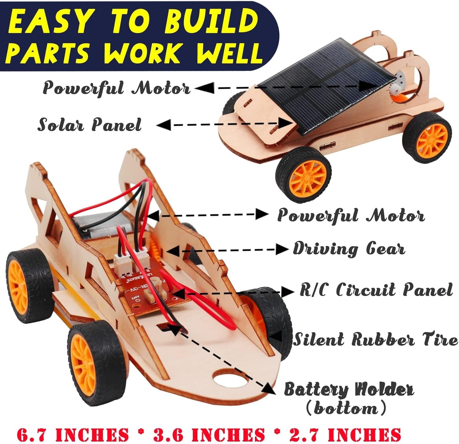 DIY RC Car Kit, Build Your Own Solar – Stem Projects for Kids Ages 8-12,…