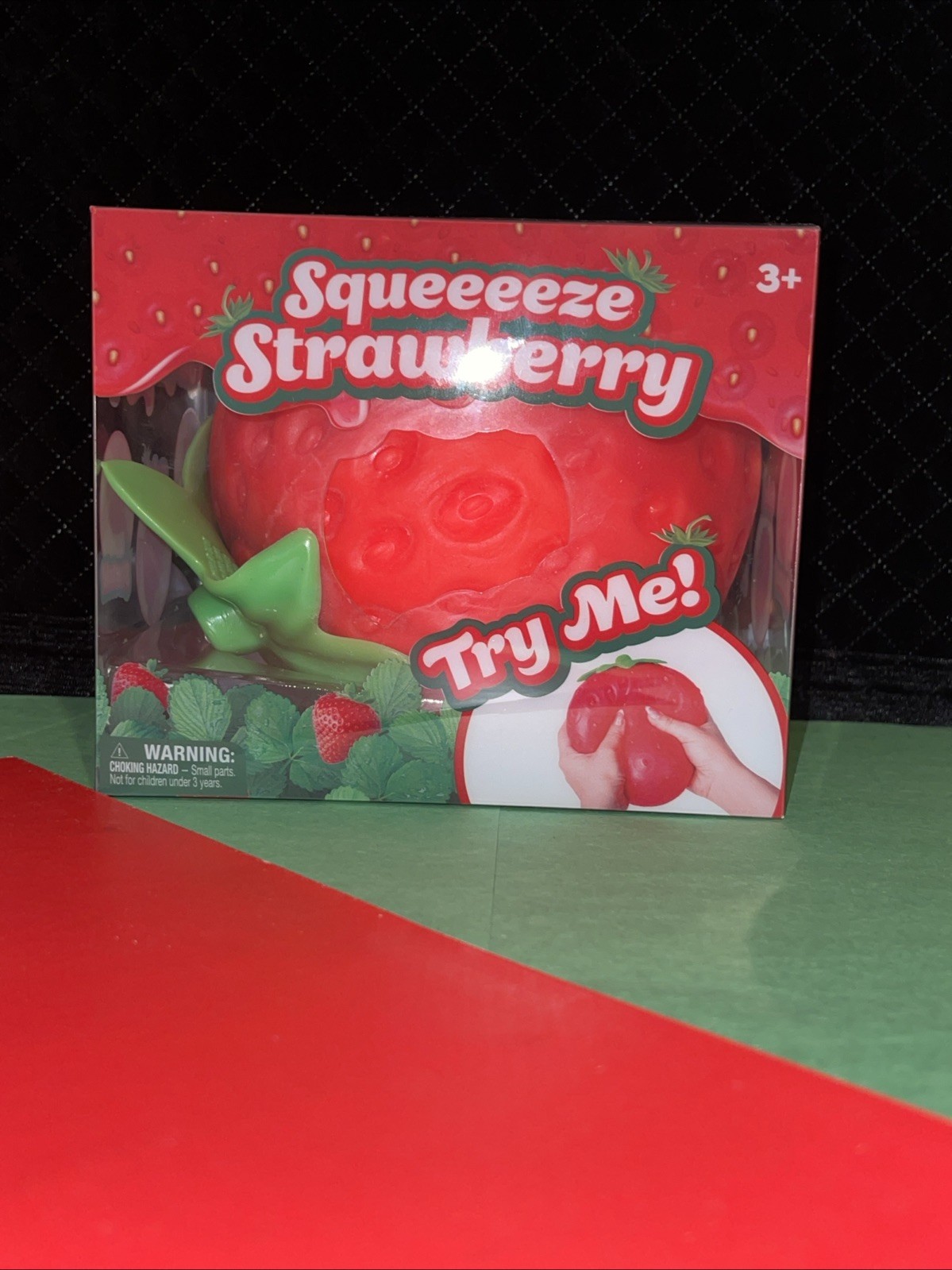 Big Squishy Squeeezy Strawberry Squishy Toy Sensory Sunny Days Lot Of 2