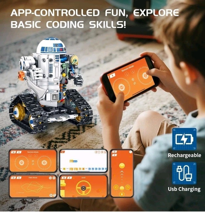 3-in-1 Educational STEM Robotics Kit with APP/Remote Control – 776 PCS