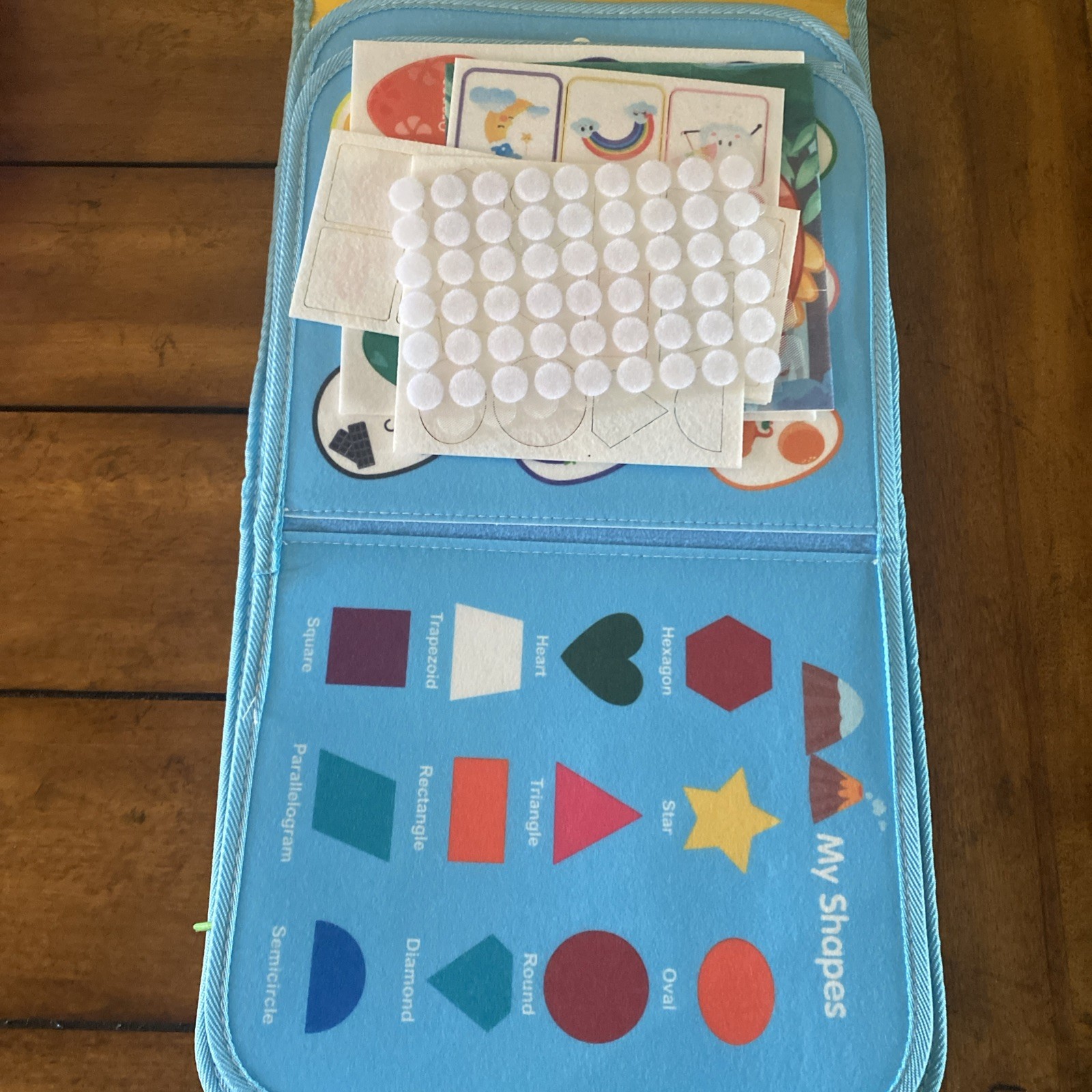 Blue Busy Book Toys Dinosaur Busy Board Learning Activities Toddlers / Kids Blue